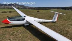 Glider Ventus C, year of production 1986, with accessories