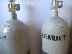 2 Stück O2 Flaschen, 3 Liter