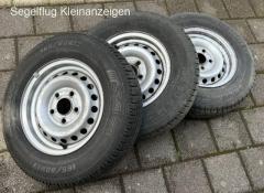 Räder mit Reifen 165R13 für Cobra-Anhänger, 5-Loch