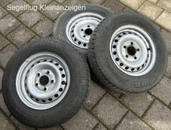 Räder mit Reifen 165R13 für Cobra-Anhänger, 5-Loch
