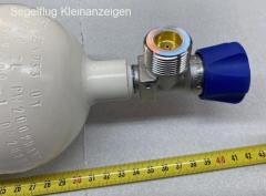 Sauerstoffflasche Stahl, wie neu
