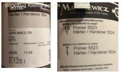 Nextel Lack Schwarzgrau B21 / Primer Anthrazit/Thinner