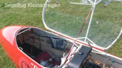 Schöne K-7 Ka-7 Rhönadler flugbereit zu verkaufen mit Anhänger, bewegliches Denkmal