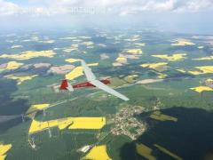 Schöne K-7 Ka-7 Rhönadler flugbereit zu verkaufen mit Anhänger, bewegliches Denkmal