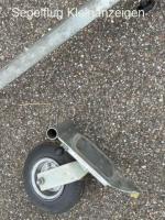 Schleppstange, passende Adapterplatte und Kullerrad