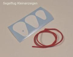 Haubenfaden-Aufkleber-Set inklusive Faden