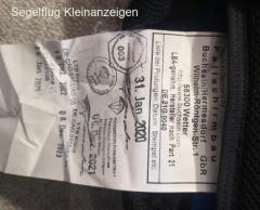 Rettungsfallschirm für Segelflug RFB-TC1