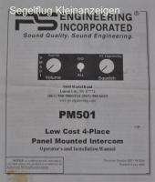 intercom SPA-400 mit Einbauanleitung