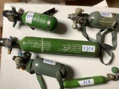 O2 oxygen Botles and Mask and Exhaust fur grob motor 